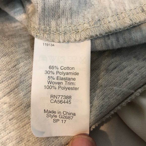 J. Crew Grey and White Peplum Ruffle Hem Tank Top - Picture 6 of 9